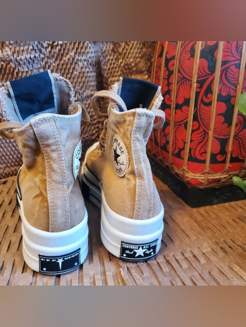 Rare!!! Converse X Chuck 70 DRKSHDW DBL DRKSTAR Overwashed Blonde M7.5W9.5 - Picture 5 of 10